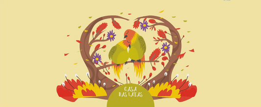 Lata Namorados Passaros 9,9x12,2 cm