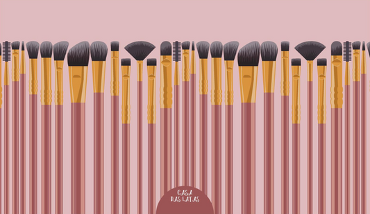 Lata Maquiagem Pincéis 9,9x17,6 cm