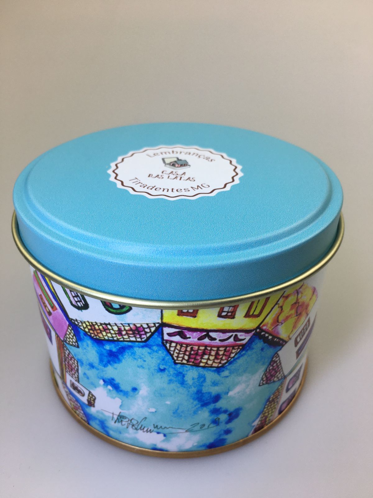 Lata Tiradentes Preta 9,9 x 7,7 cm - Tiradentes