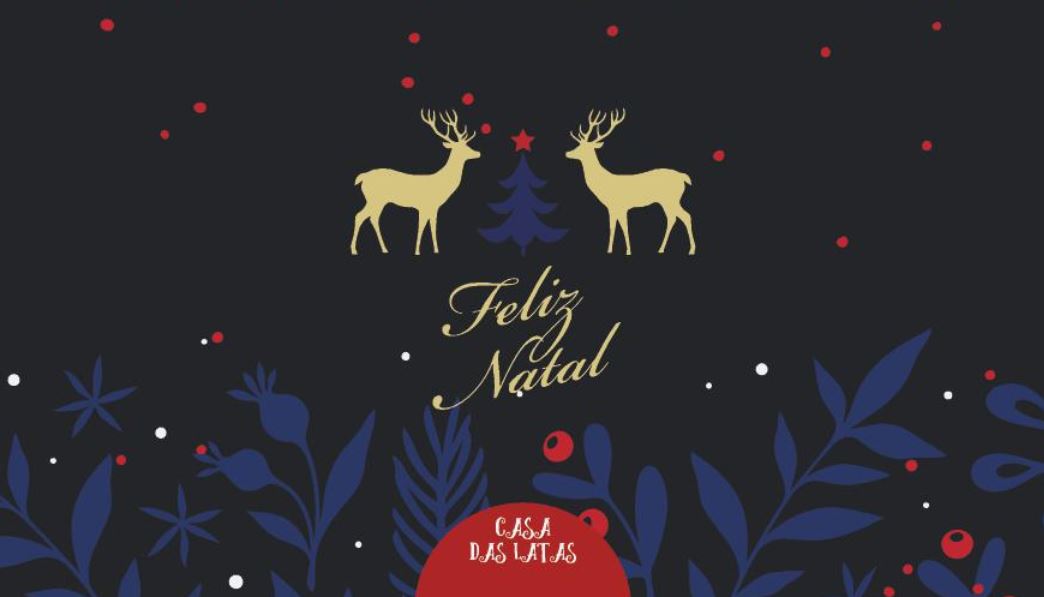 Casa das Latas Rena Feliz Natal 99x176