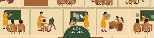 Casa das Latas Sala de Aula 9,9x7,7cm - Dia das Crianças