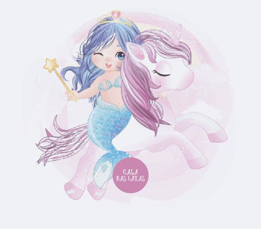 Casa das Latas Sereia 16,5x6,6cm