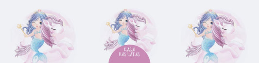 Casa das Latas Sereia 9,9x7,7cm - Dia das Crianças